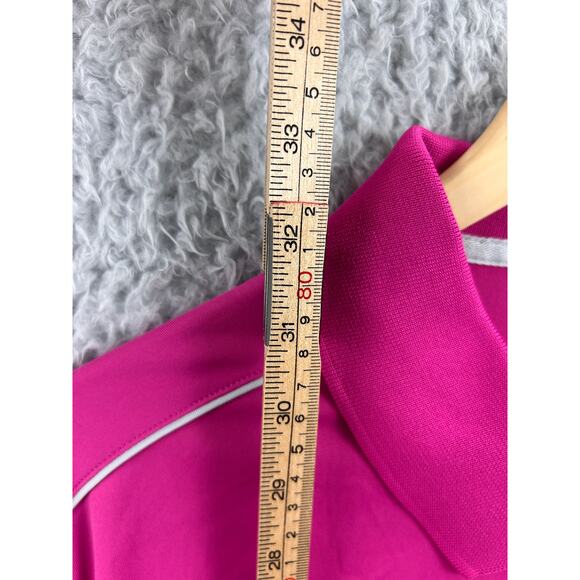 Adidas Adizero Golf Polo Shirt 2XL Pink Breathable Stretch Performance Mens - Picture 6 of 6